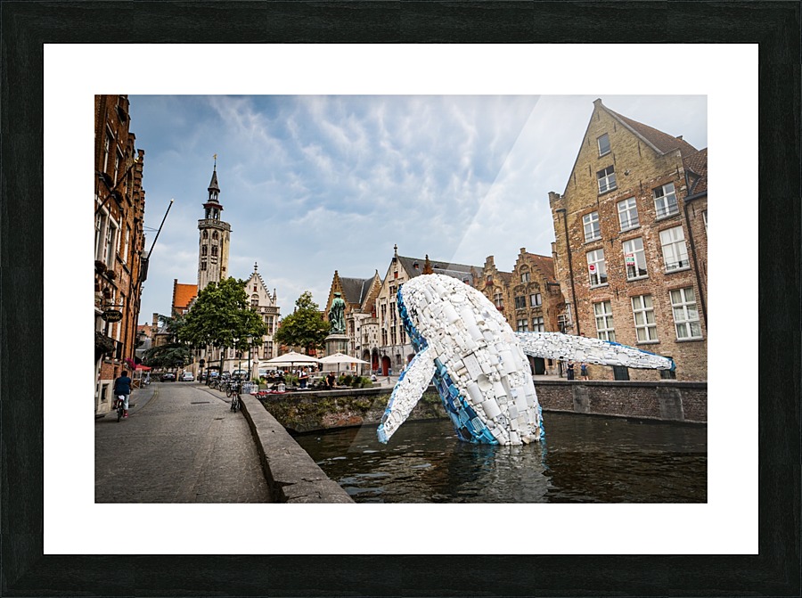 Skyscraper - The Bruges Whale Picture Frame print
