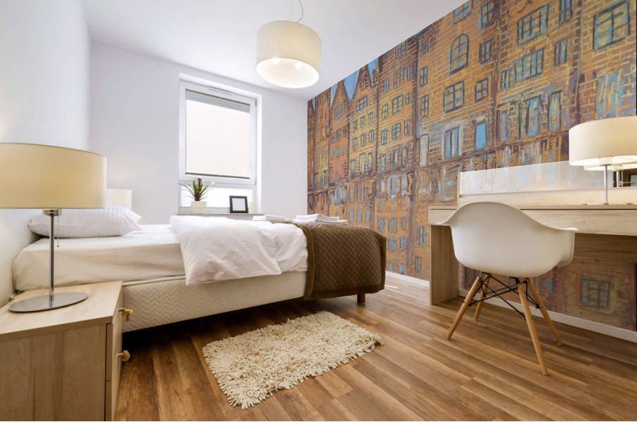 Houses Mural print