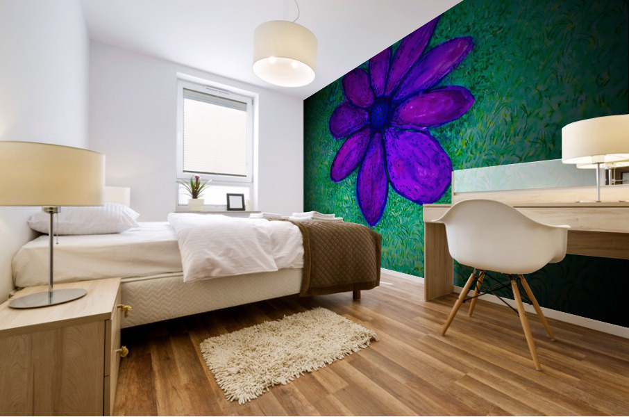 Fallen flower Mural print