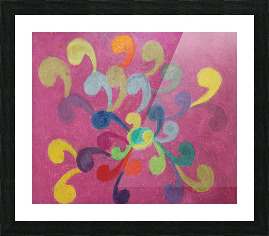 Pink Abstract Picture Frame print