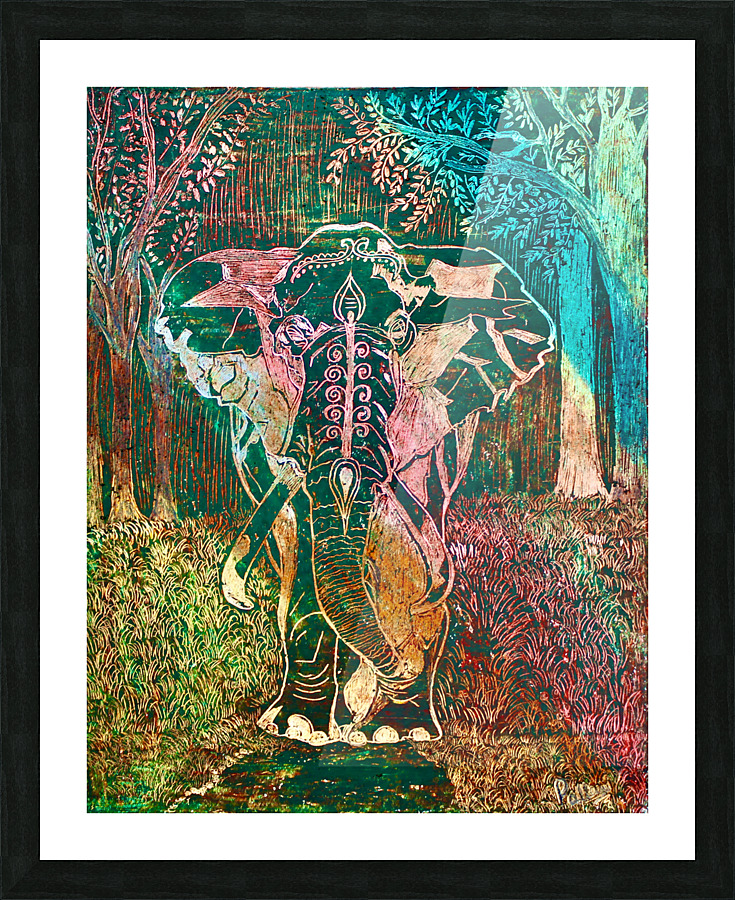 Elephant Picture Frame print