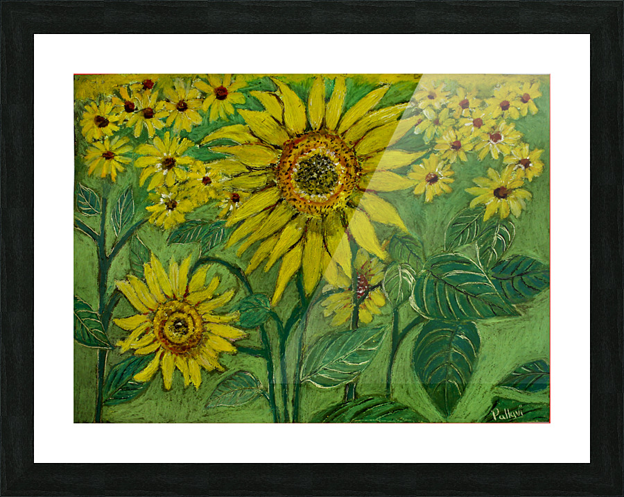 Sunflower Picture Frame print