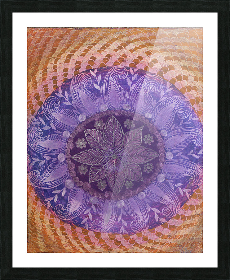 Purple Picture Frame print