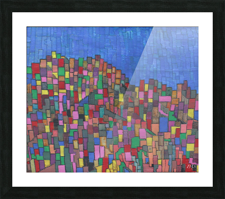 colorfulbuildings Picture Frame print