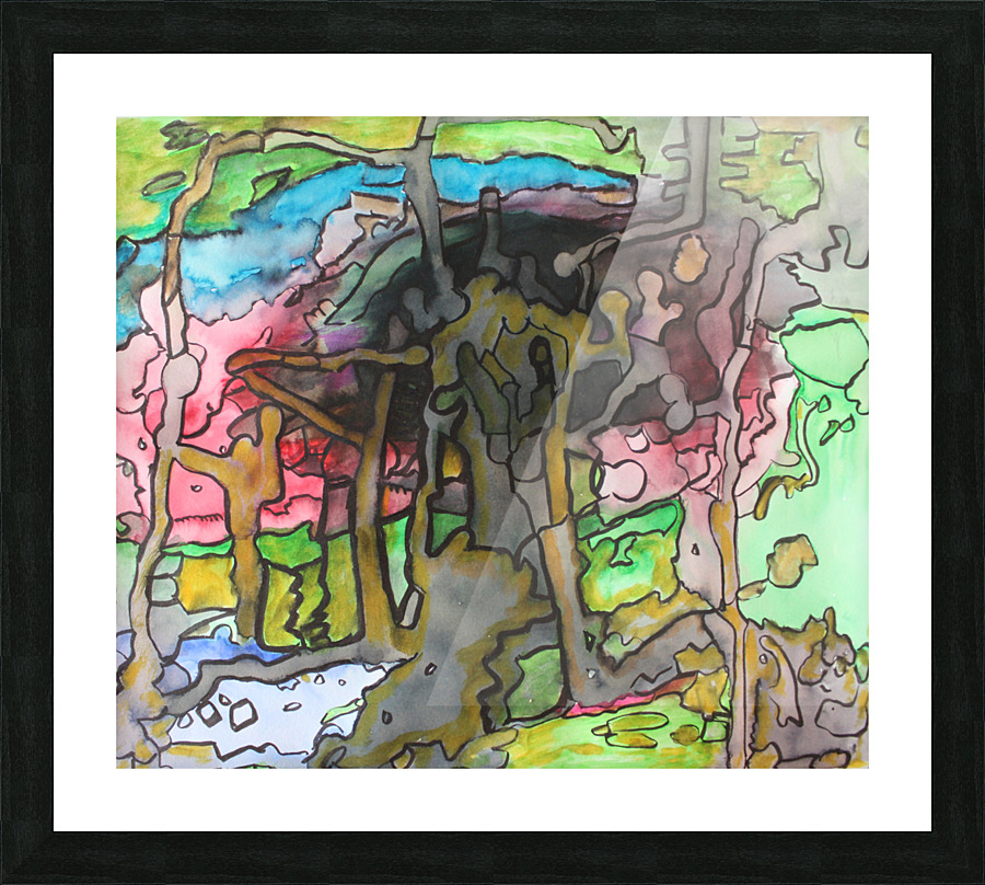 Abstractforest Picture Frame print