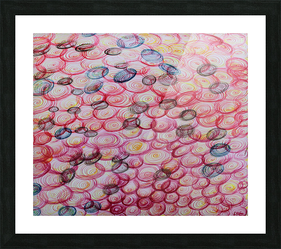 COLORFUL SPIRALS Picture Frame print