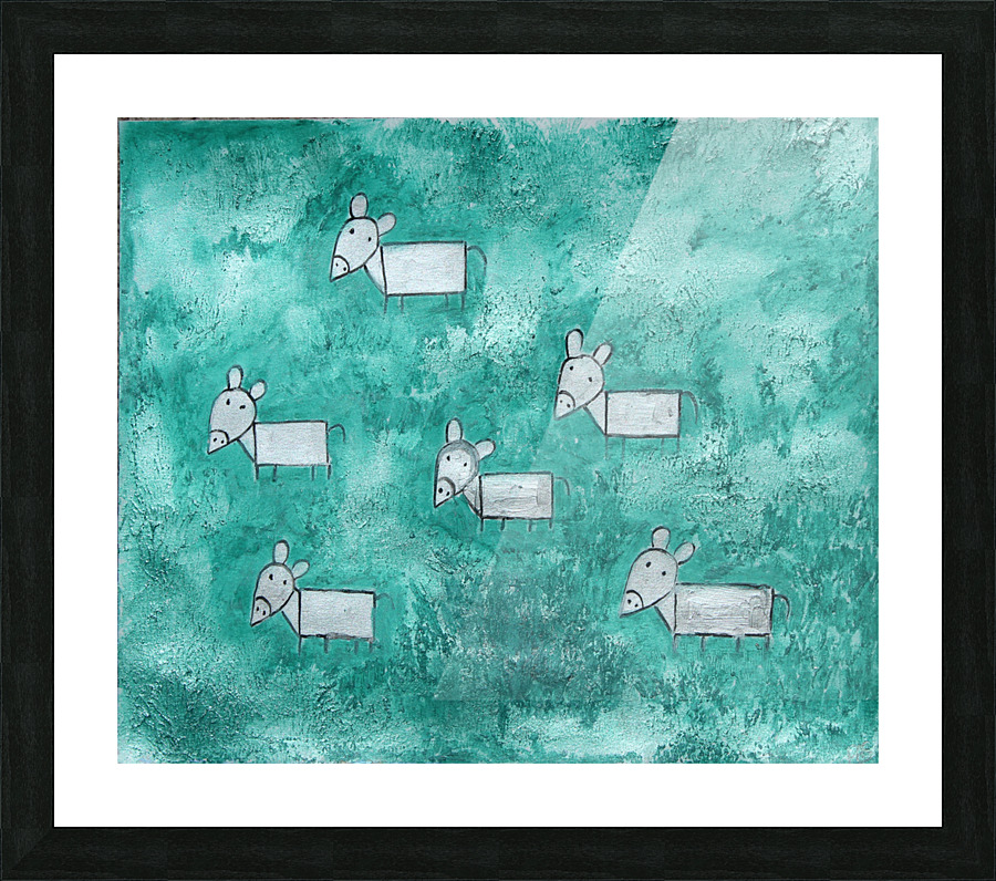 Donkeys Picture Frame print