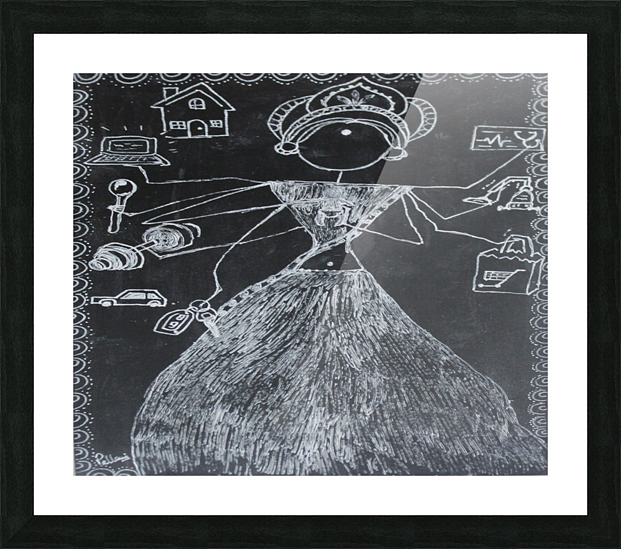 Warli Art Depicting multitask Picture Frame print