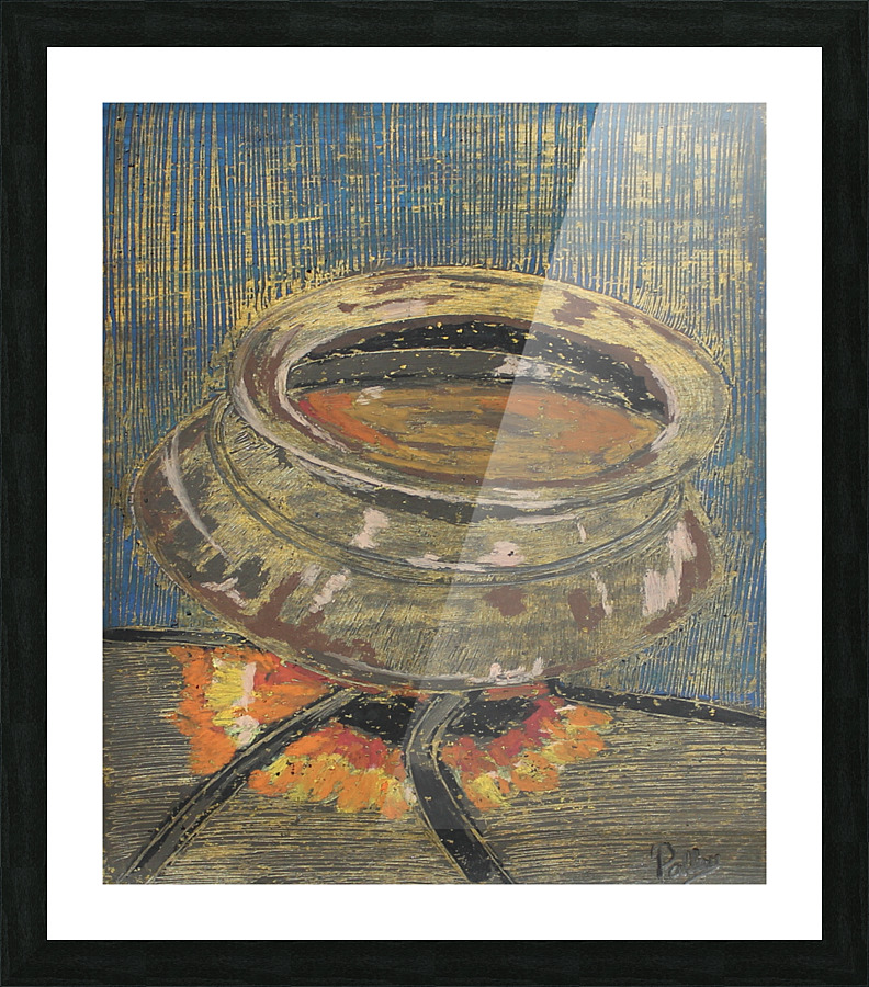 Bronze pot Picture Frame print