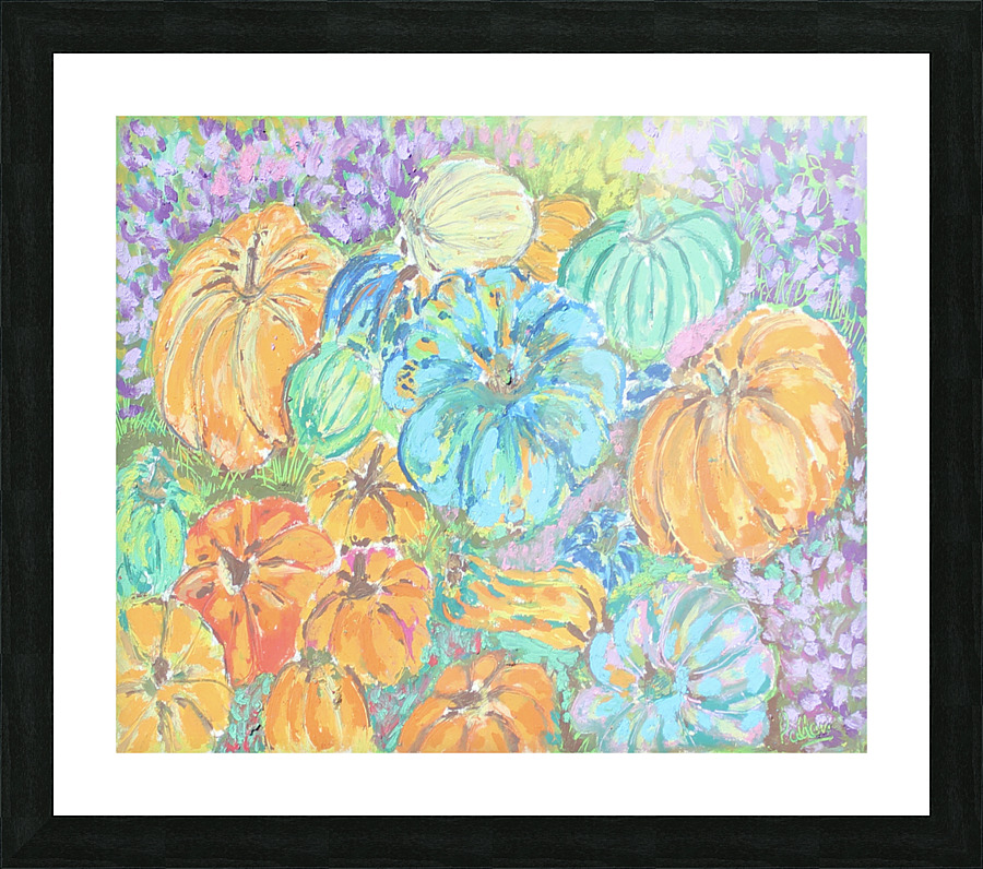pumpkins Picture Frame print