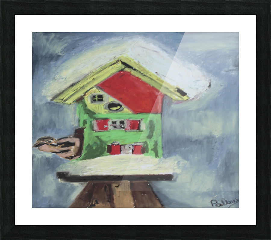 Birdhouse Picture Frame print