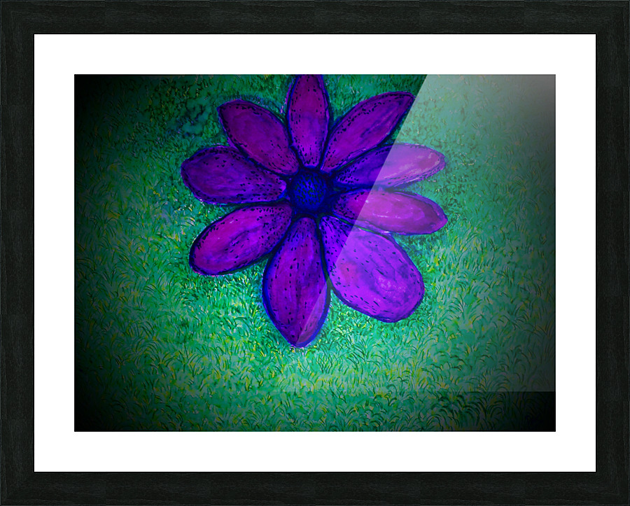 Fallen flower Picture Frame print