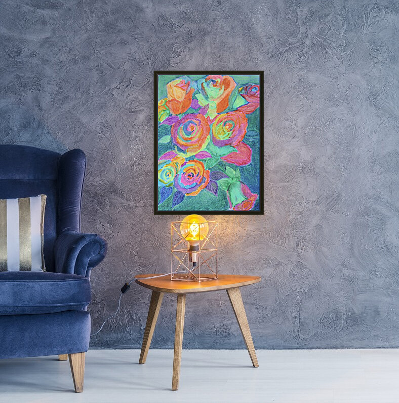 Colorful flowers Reproduction