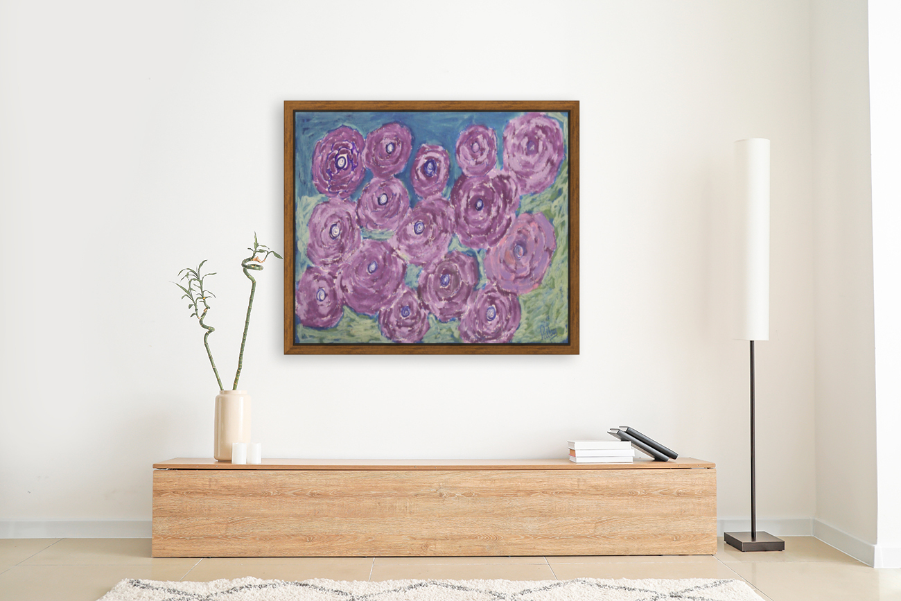 Purple flowers Reproduction