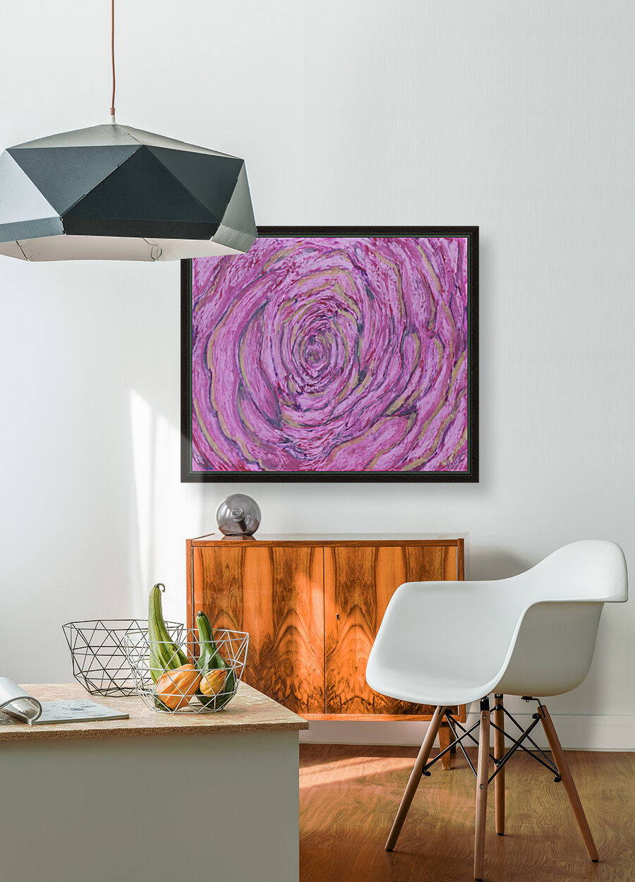 pink rose Reproduction