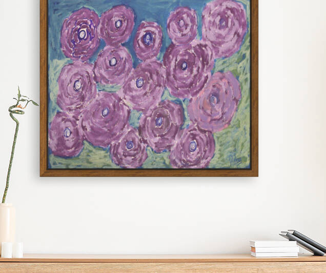 Purple flowers by Pallavi Sharma