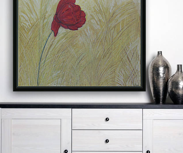 one red flower Reproduction