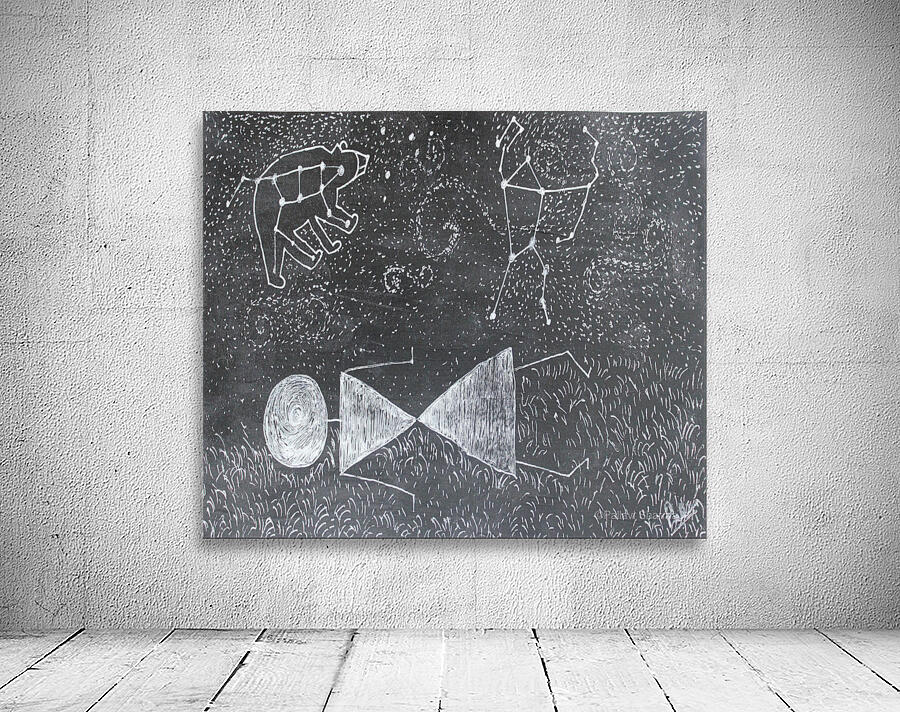 Daydreaming--Warli Tribal art Wall Preview