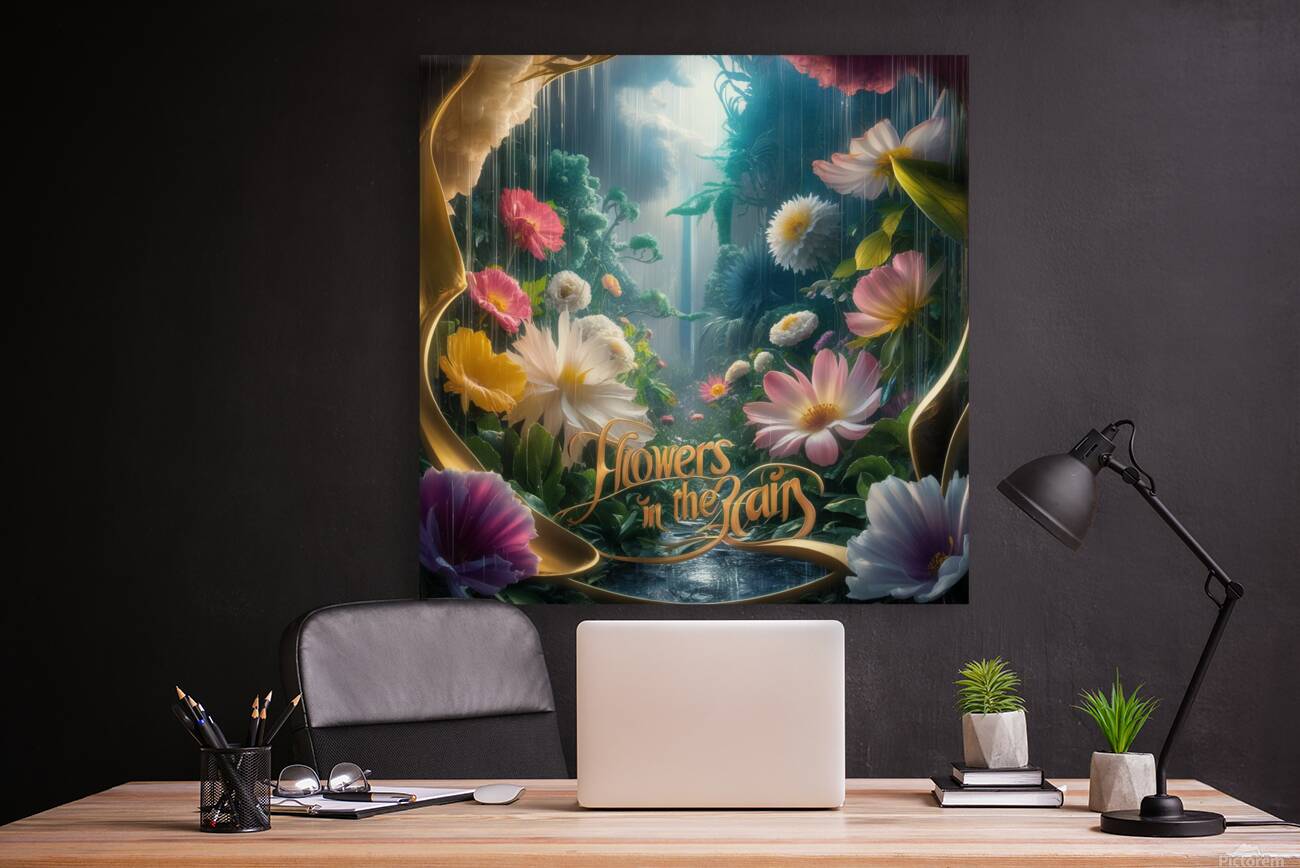 a stunning cinematic illustration of a rainy day Reproduction