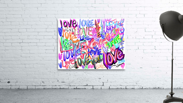 Colored written love Wall Preview