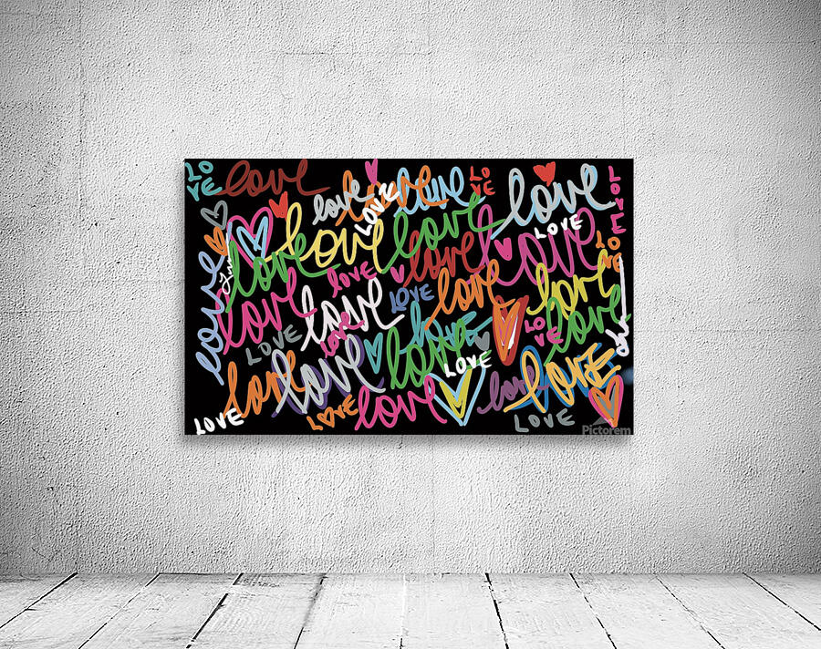 Dark words love  Wall Preview