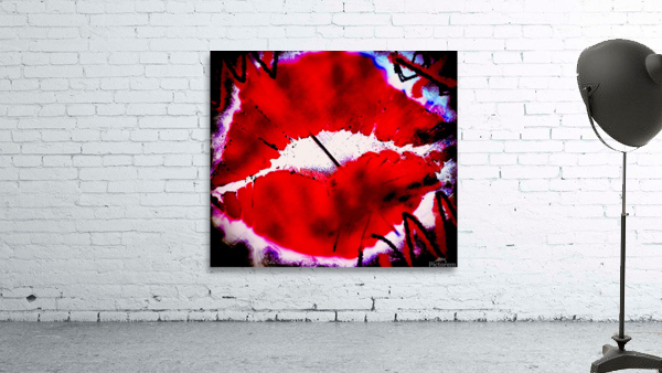 BRIGHT RED LIPS Wall Preview