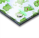 cute green frogs seamless pattern Acrylic print