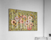 flower butterfly cubism mosaic Acrylic Print