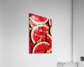 Watermelon fruit green red Acrylic Print