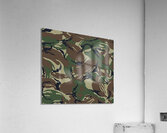 Camouflage pattern fabric Acrylic Print