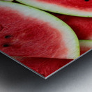 Watermelon fruit green red Metal print