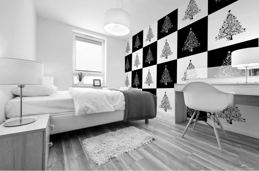 christmas tree Mural print