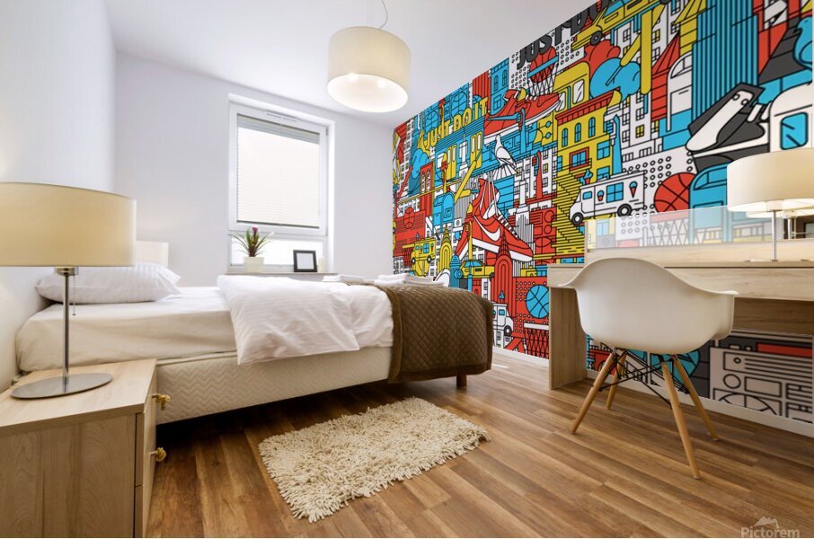 Just Do It Pattern Mural print