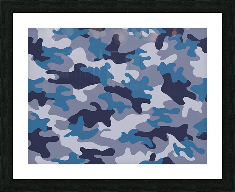military seamless pattern Picture Frame print