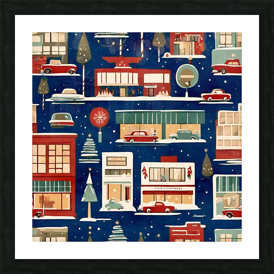 background mid century modern Picture Frame print