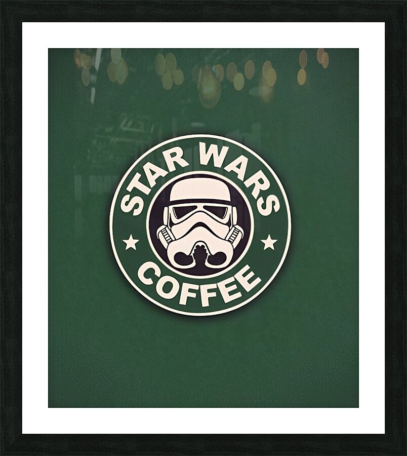 Stormtrooper coffee Picture Frame print
