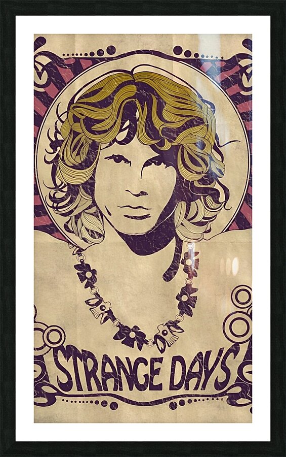 Jim Morrison psychedelic Picture Frame print