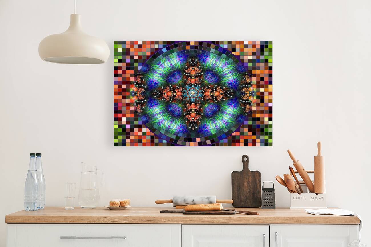 mosaic kaleidoscope form pattern Reproduction
