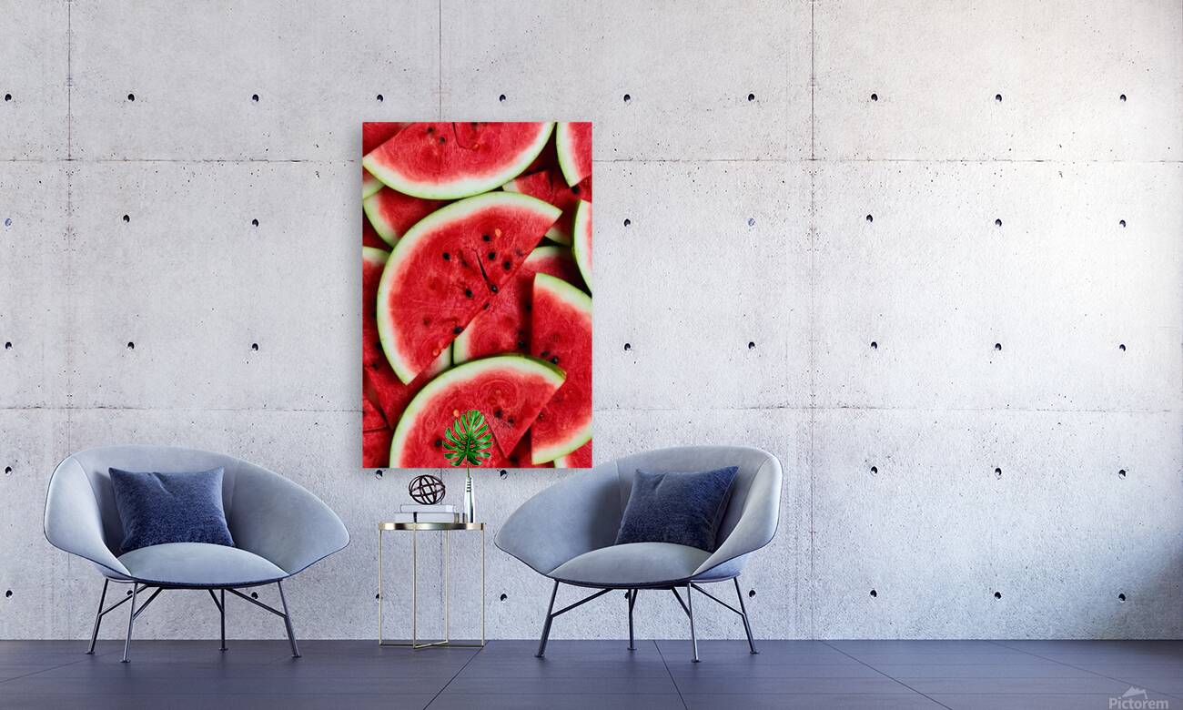 Watermelon fruit green red Reproduction