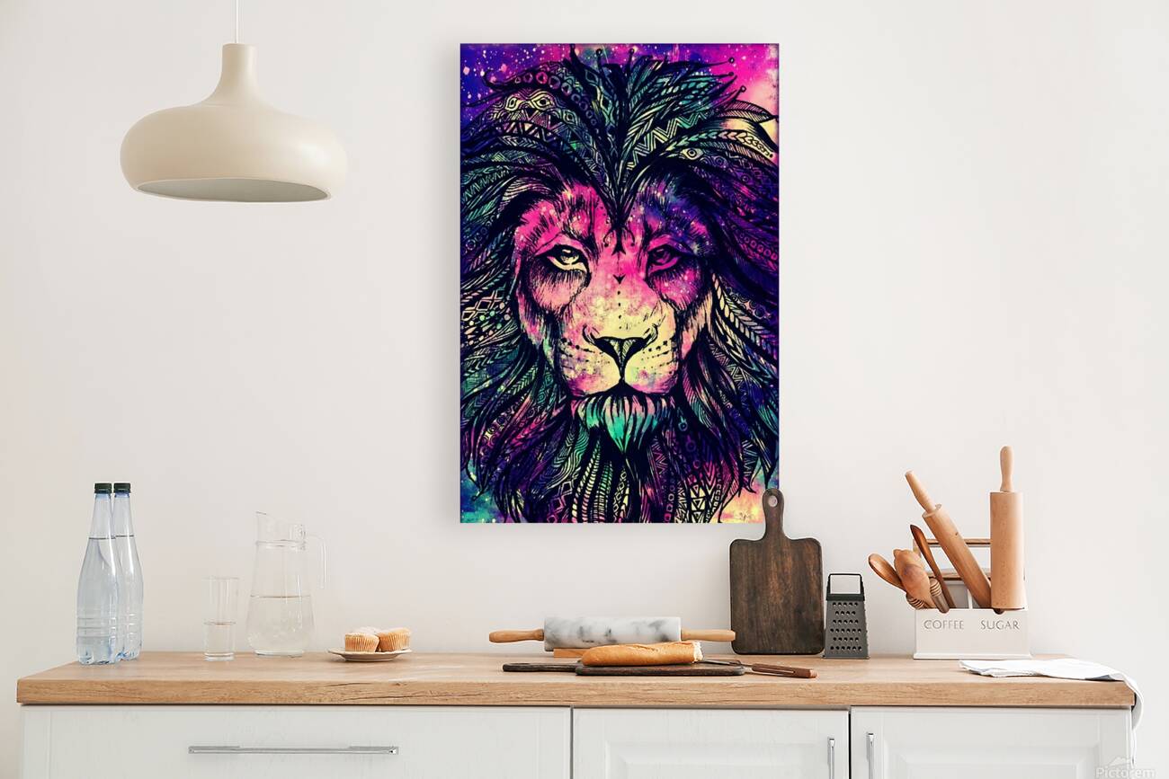 Psychedelic Lion Reproduction