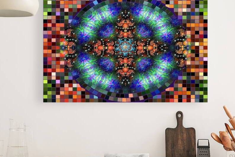 mosaic kaleidoscope form pattern Reproduction
