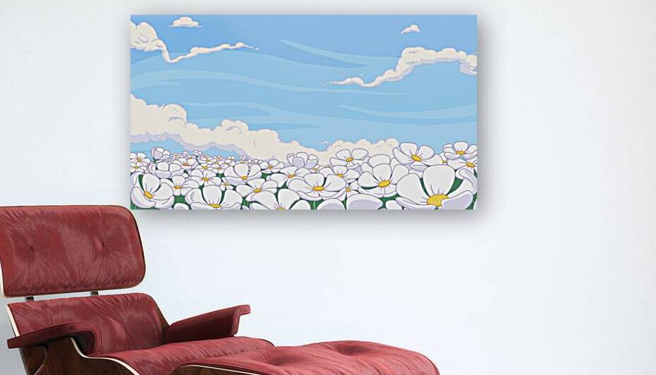 white petaled flowers illustration Adventure Time by Hannah99