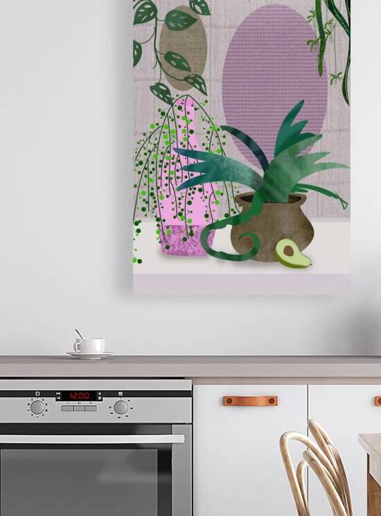 botanical plants green sheet art by Hannah99