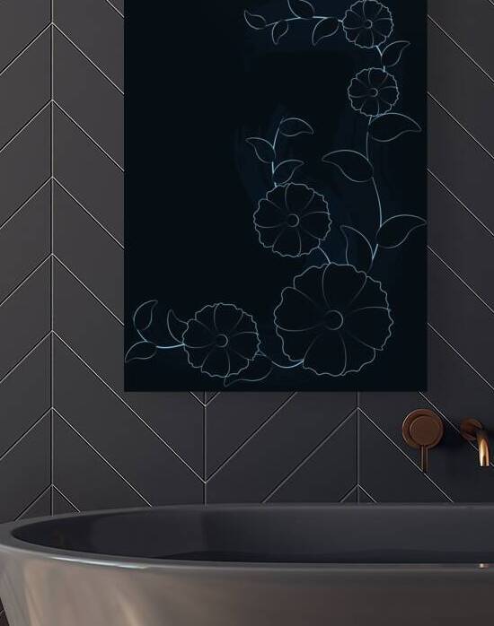 flowers background dark bloom Reproduction