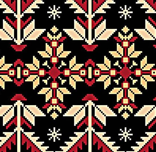 Vector illustration of ukrainian folk seamless pa by Hannah99
