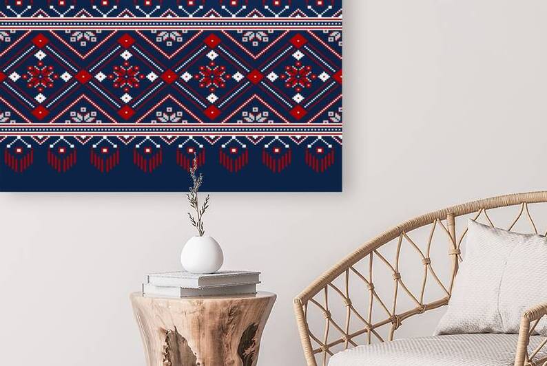 ukrainian folk seamless pattern ornament art by Hannah99