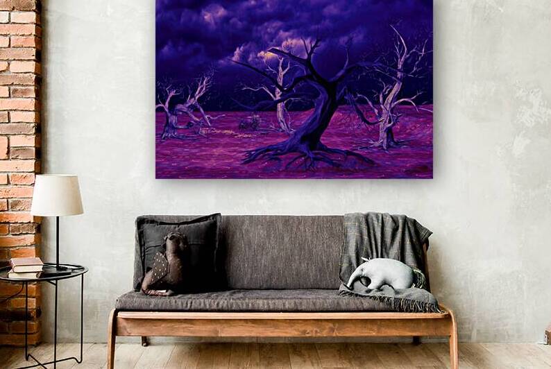 forest night sky clouds mystical by Hannah99