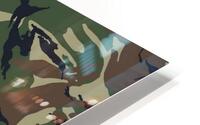 Camouflage pattern fabric HD Metal print