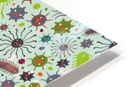 seamless pattern with viruses HD Metal print