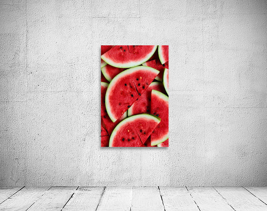 Watermelon fruit green red Wall Preview